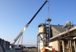 CZAV Dinteloord renovatie constructie kunstmest silo's in opdracht van machinefabriek Vissenberg B.V.