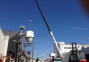 CZAV Dinteloord renovatie constructie kunstmest silo's in opdracht van machinefabriek Vissenberg B.V.