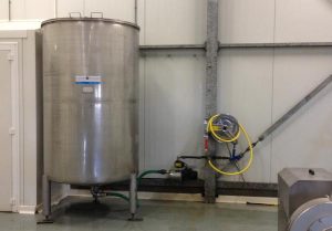 Watertank voor drukverhoging voor de firma Nefs aardappelen